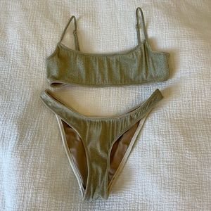 Triangl Gold Mica Swim Bikini